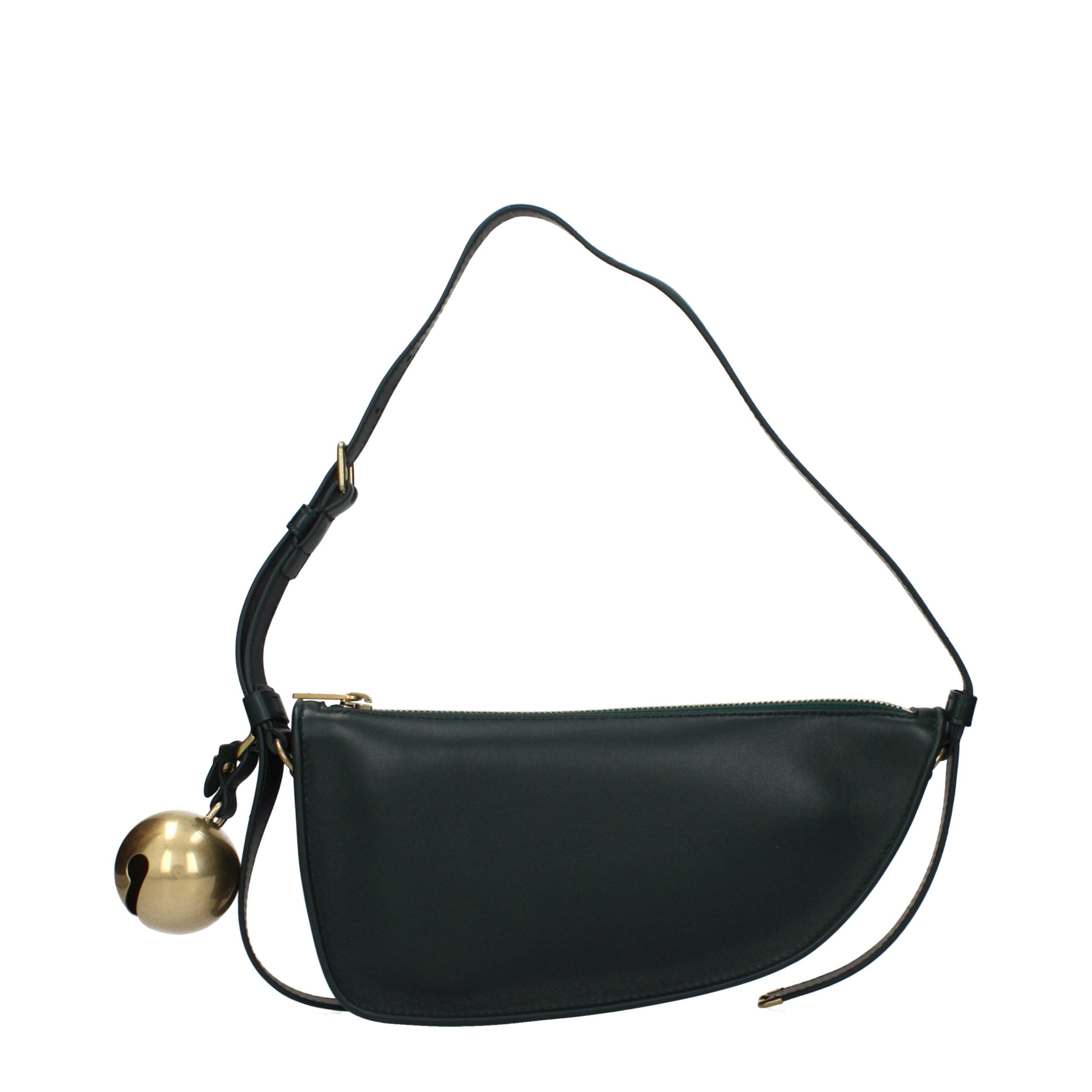 Burberry Grüne Leder Schultertasche-1