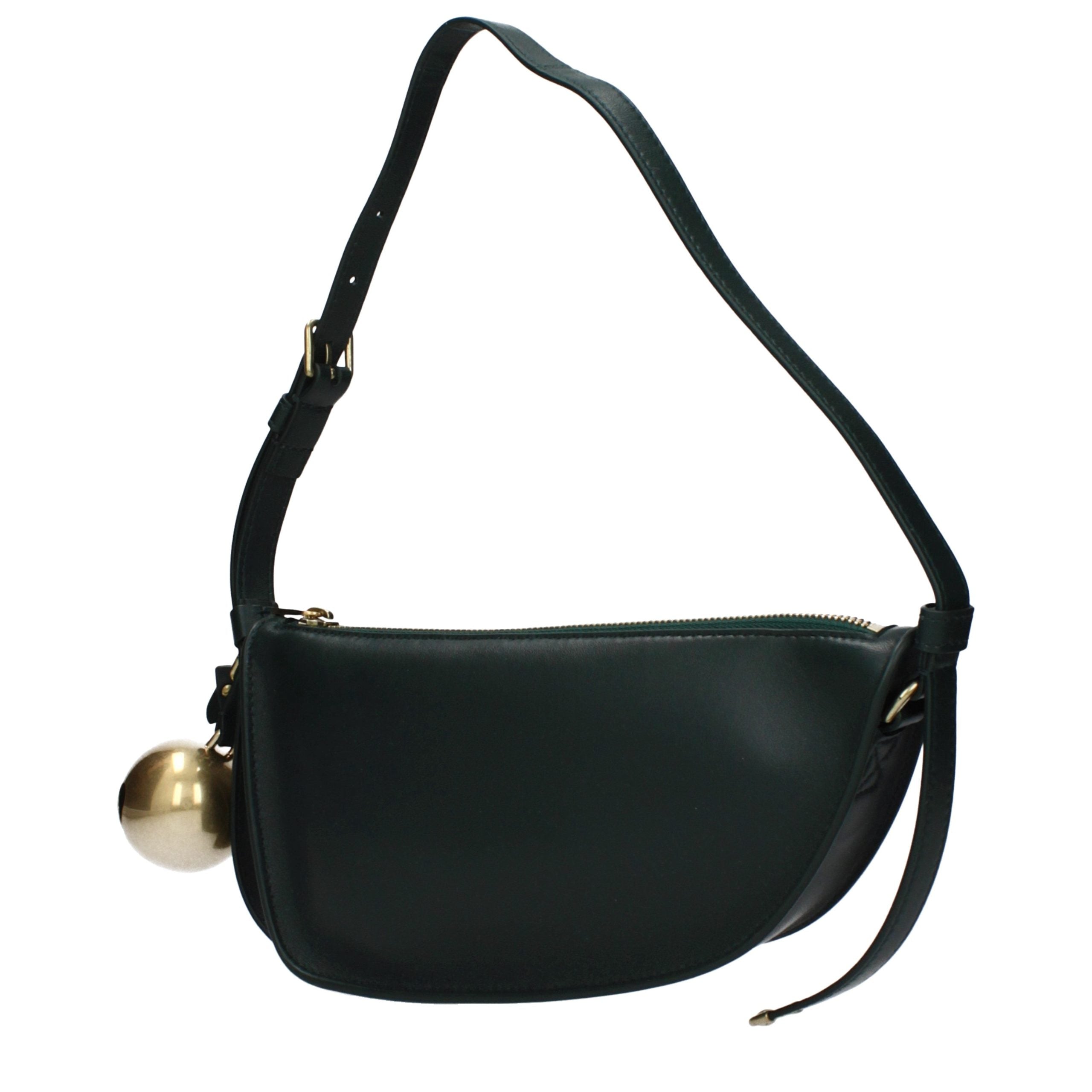Burberry Grüne Leder Schultertasche-2