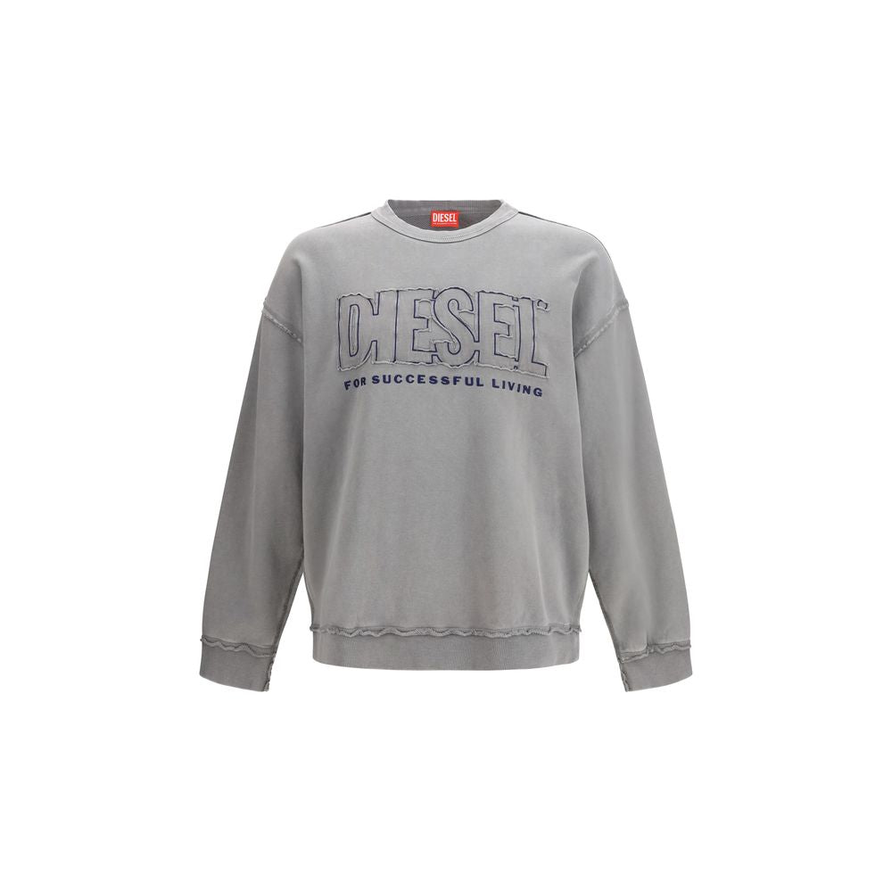 Diesel Grauer Baumwoll-Sweatshirt-1