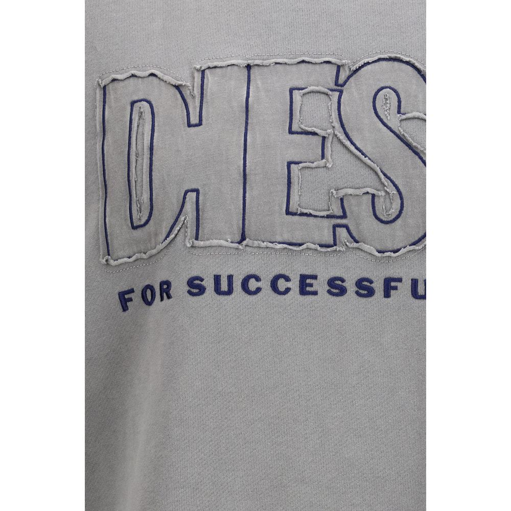 Diesel Grauer Baumwoll-Sweatshirt-3