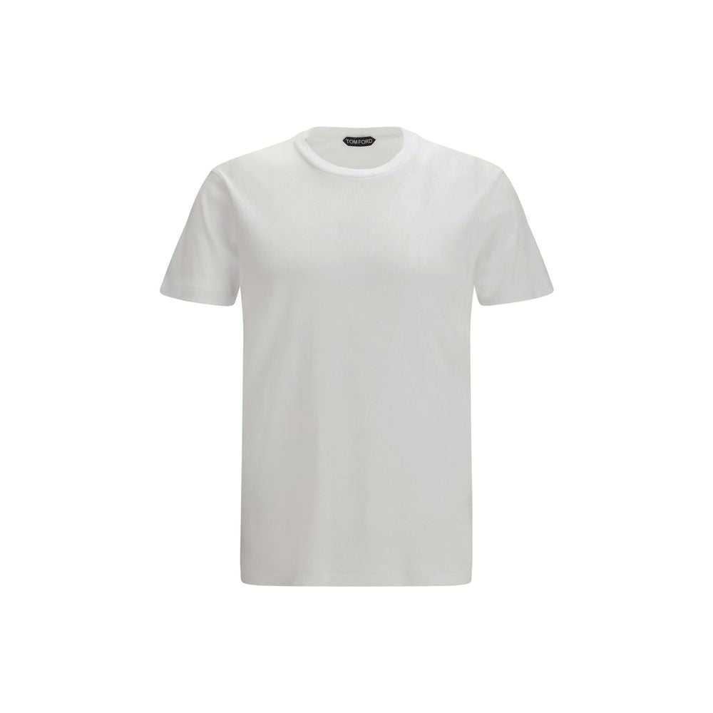 Tom Ford White Cotton T-Shirt-1