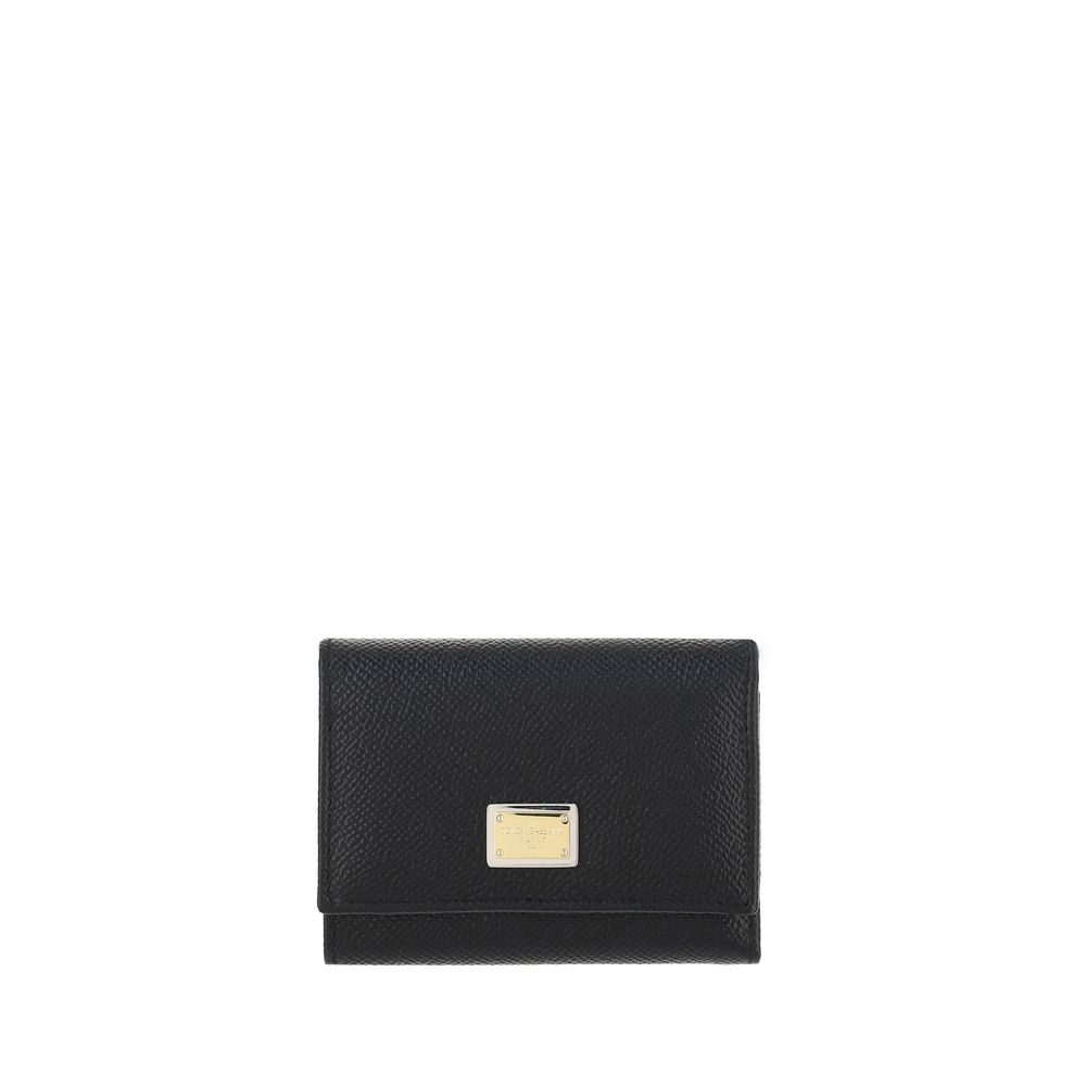 Dolce & Gabbana Black Calfskin Bos Taurus Wallet-1