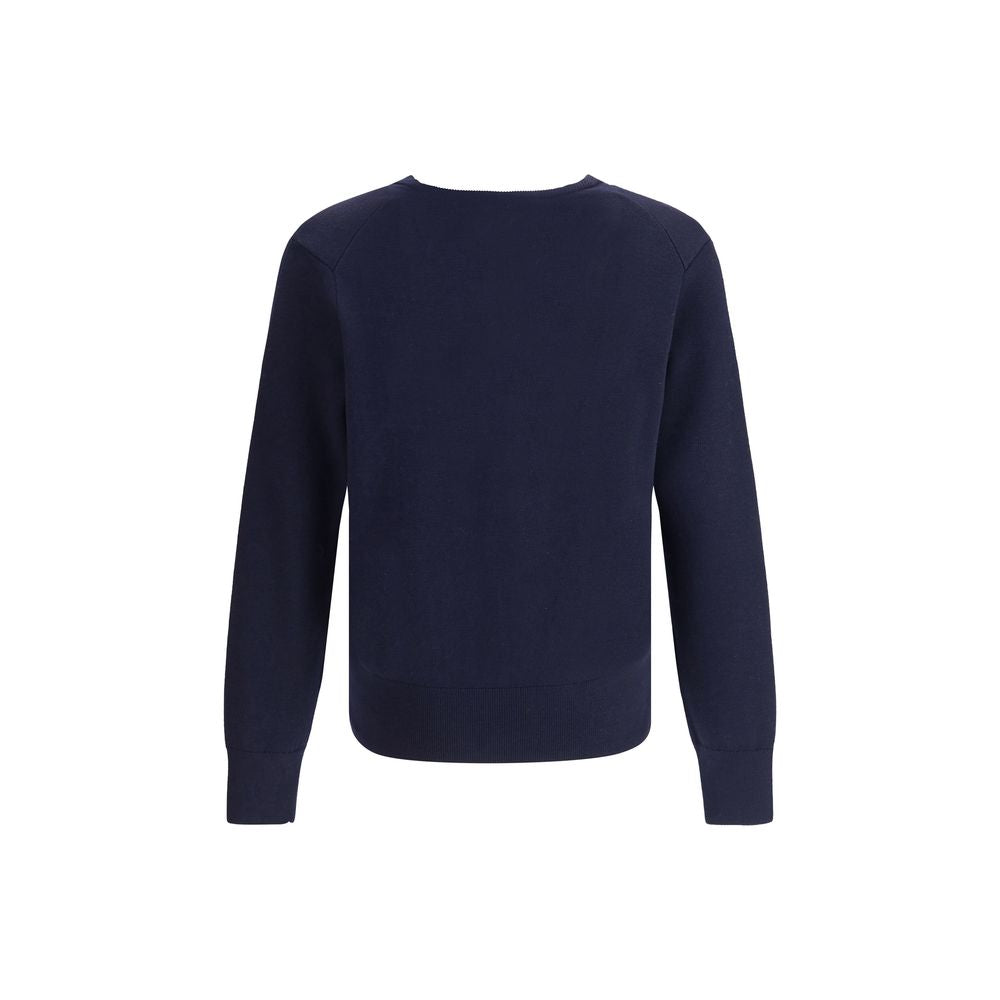Ami Paris Blauer Wollcardigan Oves Aries-2