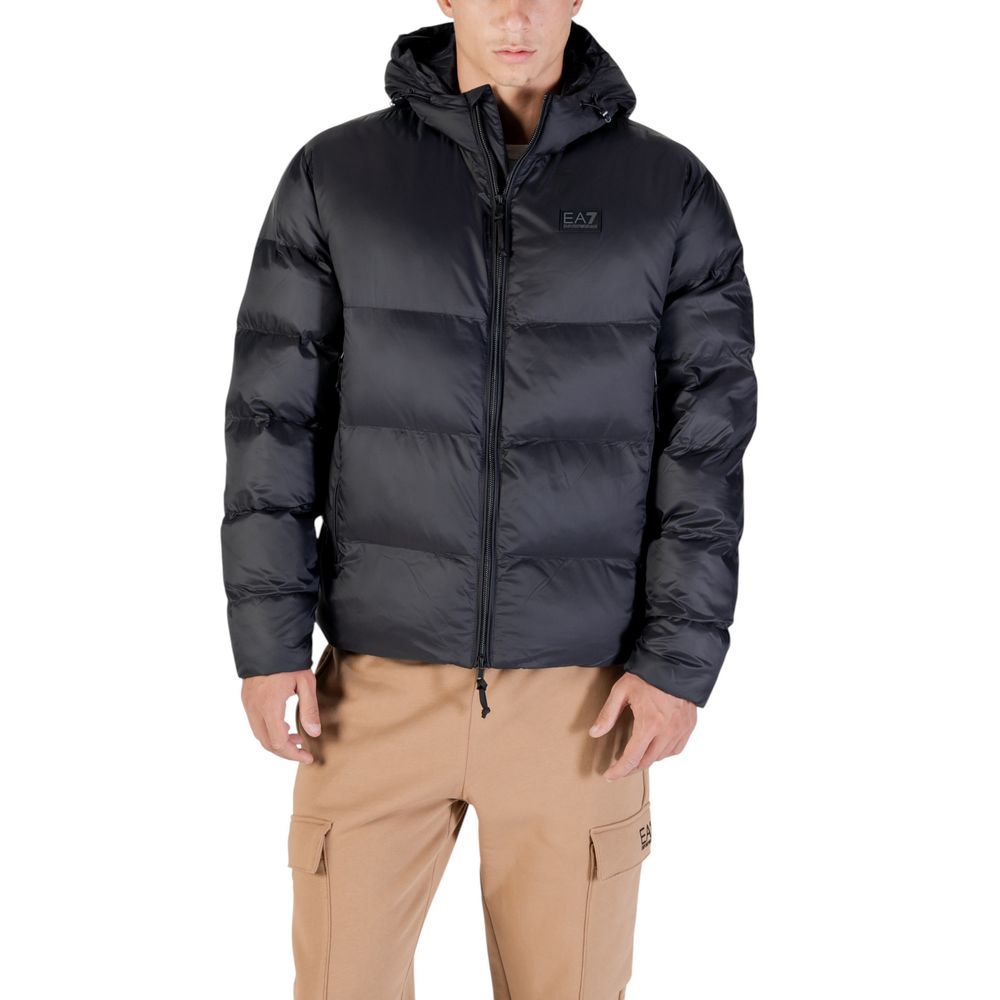 EA7 Emporio Armani Black Polyamide Bomber-1