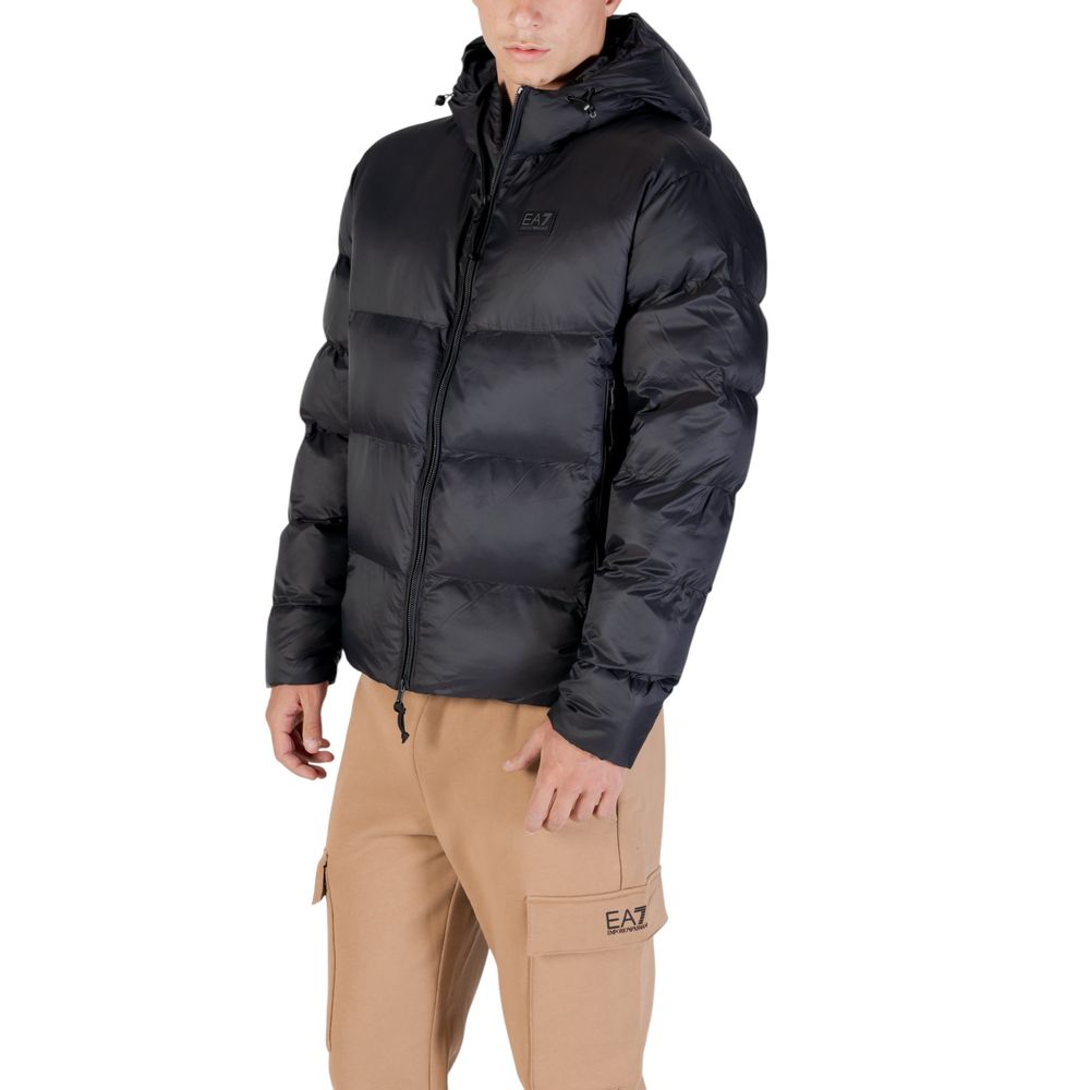 EA7 Emporio Armani Black Polyamide Bomber-3