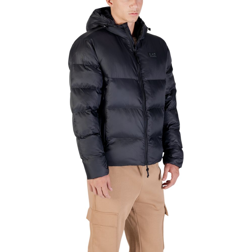 EA7 Emporio Armani Black Polyamide Bomber-4