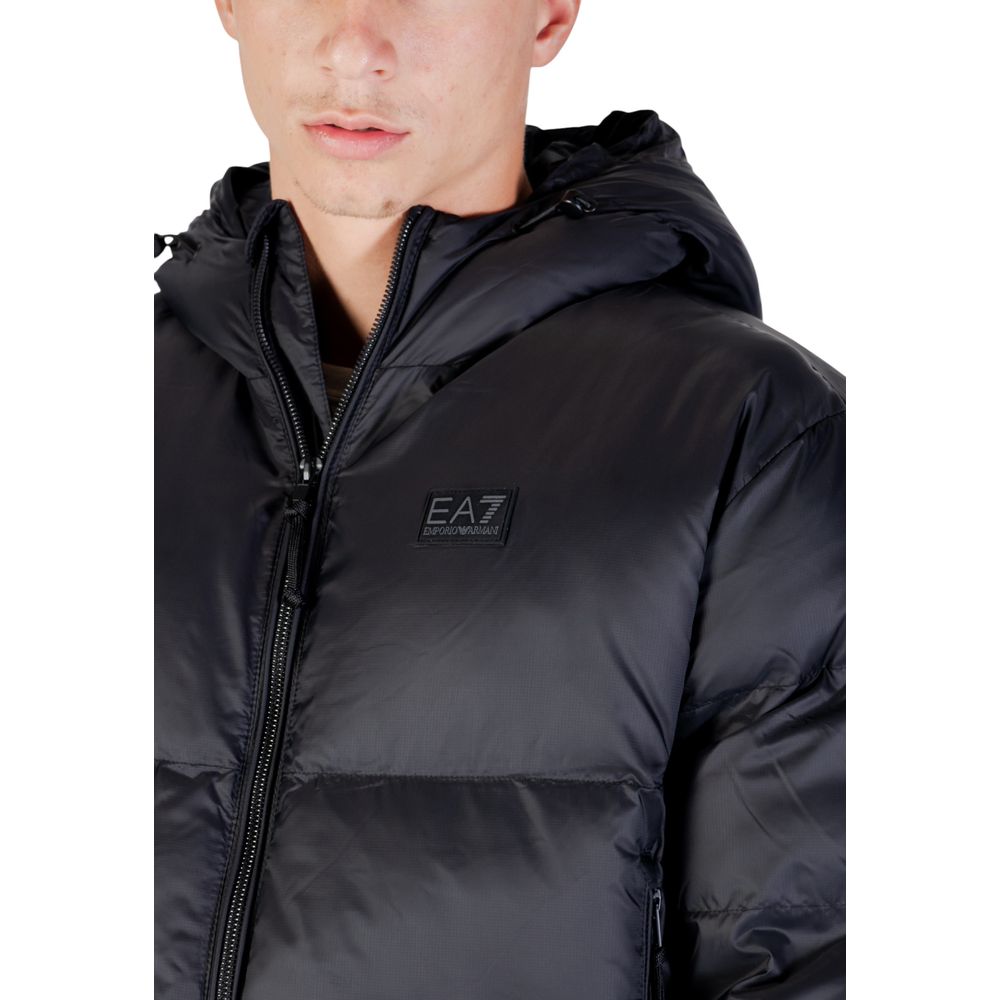 EA7 Emporio Armani Black Polyamide Bomber-5