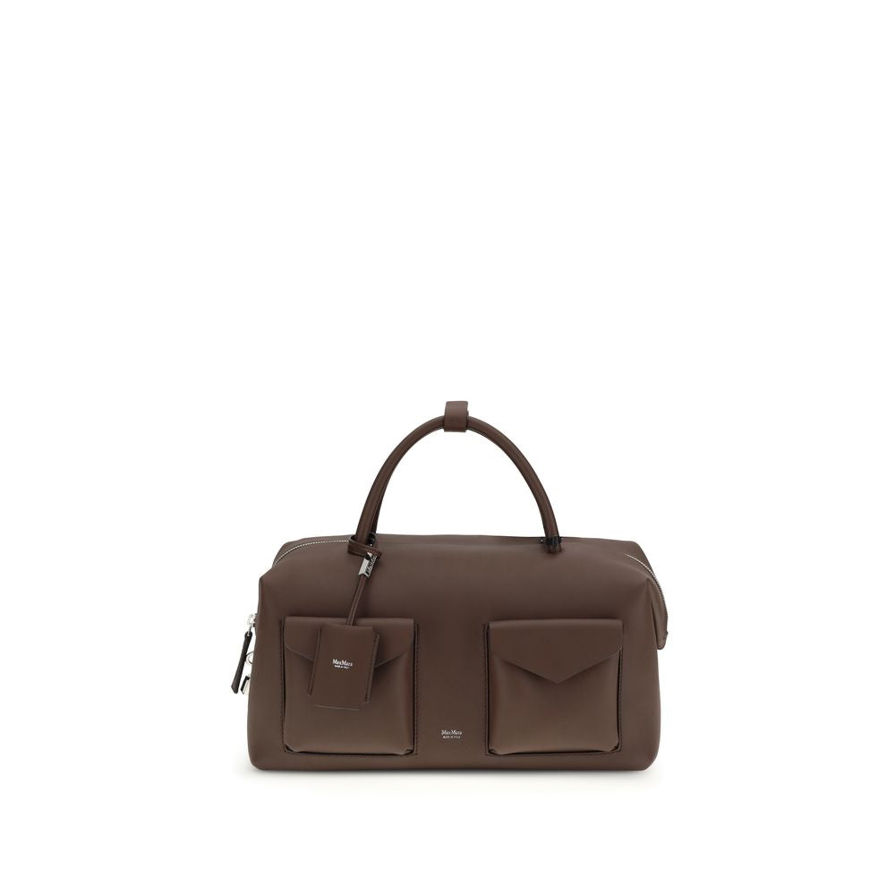 Max Mara brown calfskin Bos Taurus handbag-1