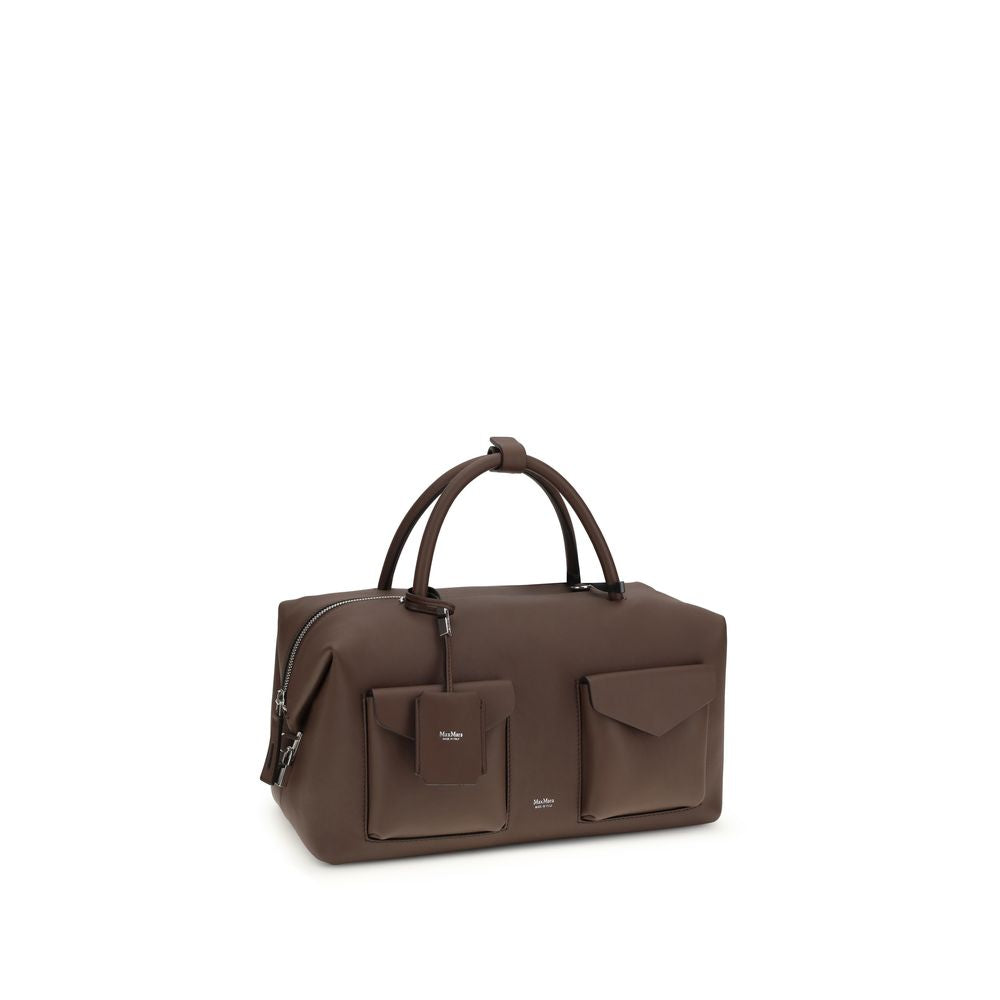 Max Mara brown calfskin Bos Taurus handbag-2