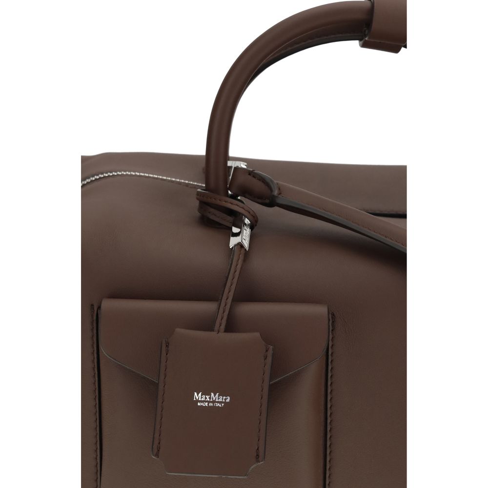 Max Mara brown calfskin Bos Taurus handbag-4
