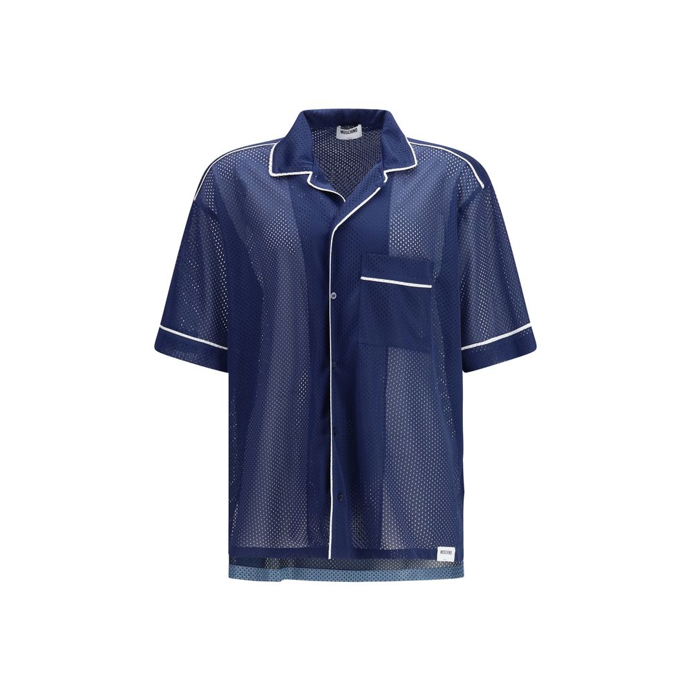 Moschino Blue Polyester Sportswear Top-1