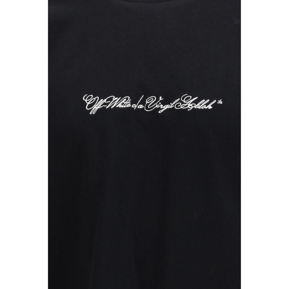 Off-White Schwarzes Baumwoll-T-Shirt-3