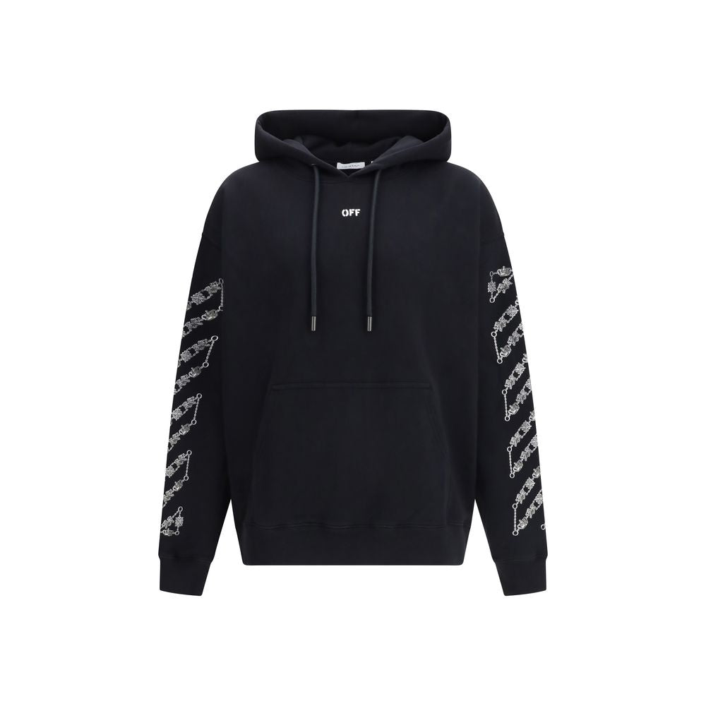Off-White Black Cotton Sweatshirt-1