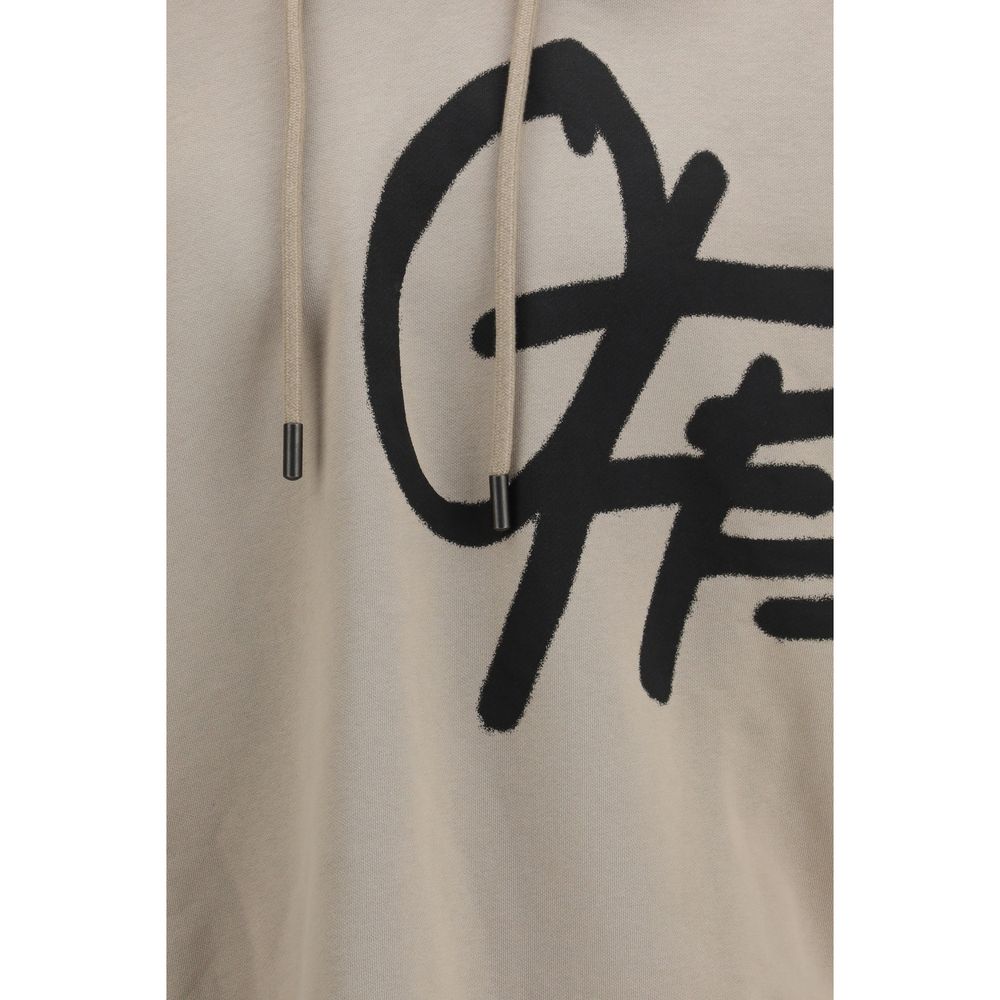 Off-White Beige Cotton Sweatshirt-3