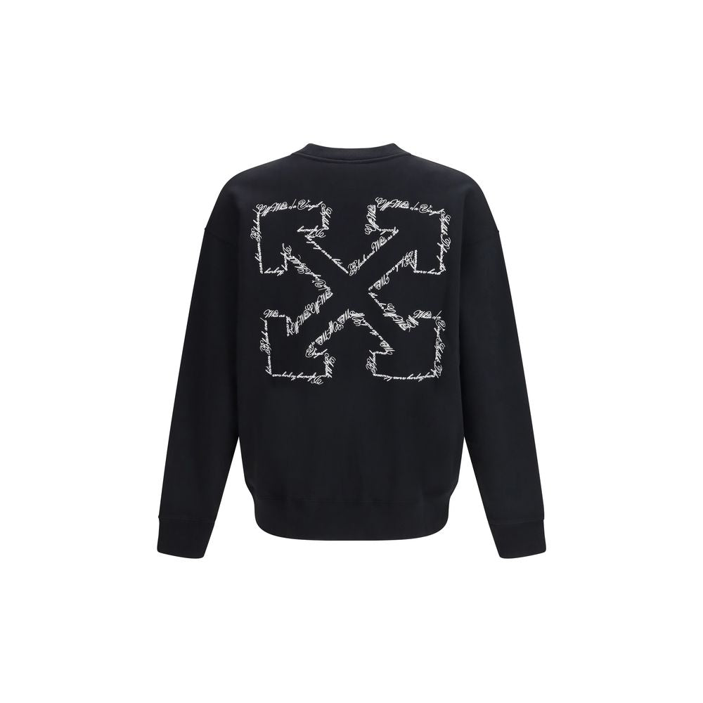 Off-White Black Cotton Sweatshirt-2
