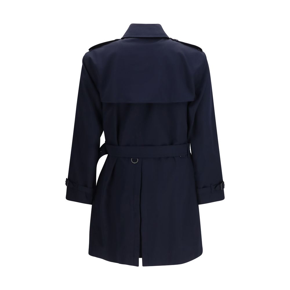 Burberry Blauer Baumwoll-Trenchcoat-2