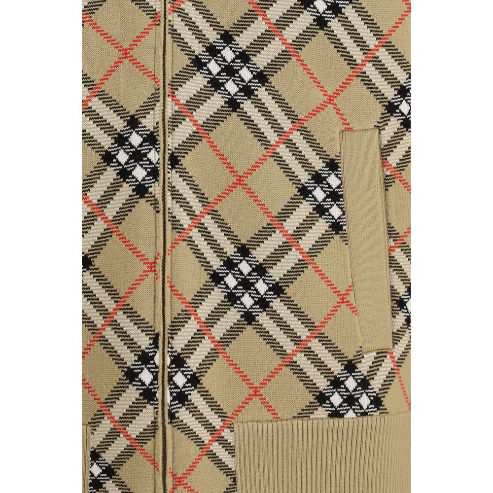 Burberry beige wool bomber jacket-3