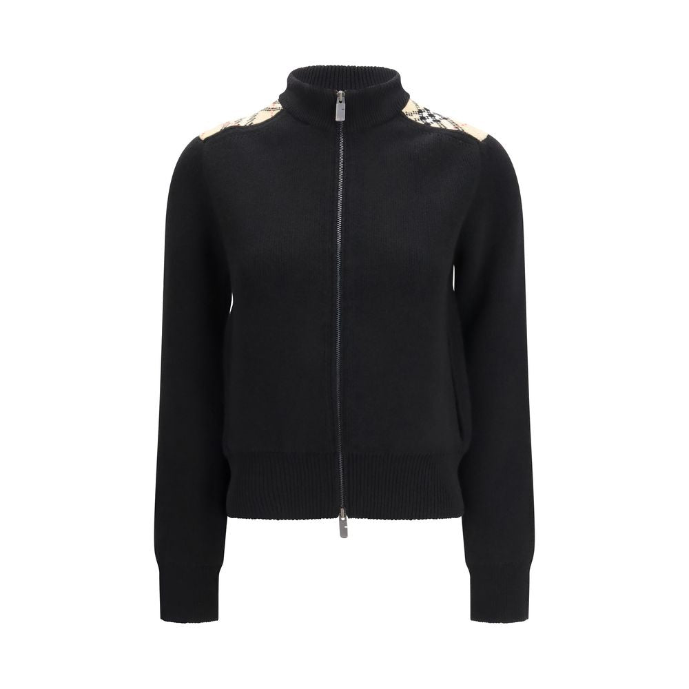 Burberry Schwarzer Wollcardigan-1