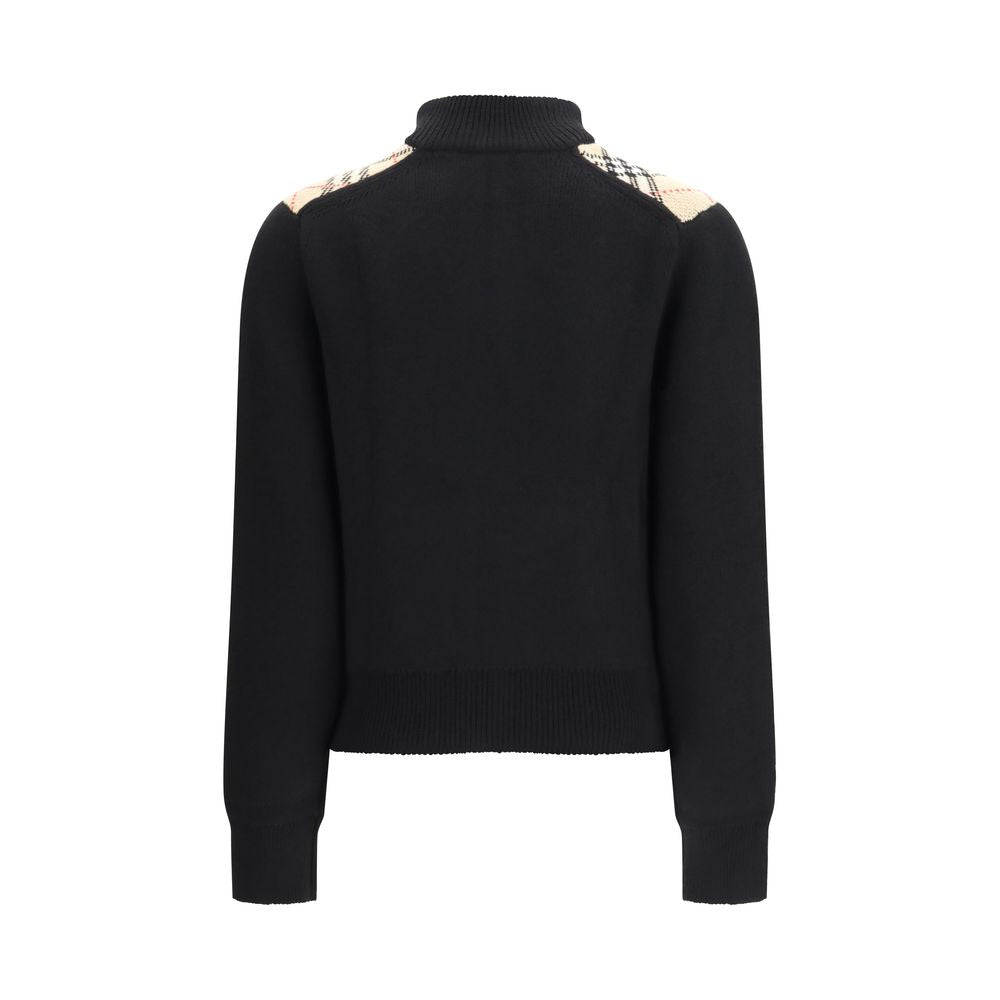 Burberry Schwarzer Wollcardigan-2