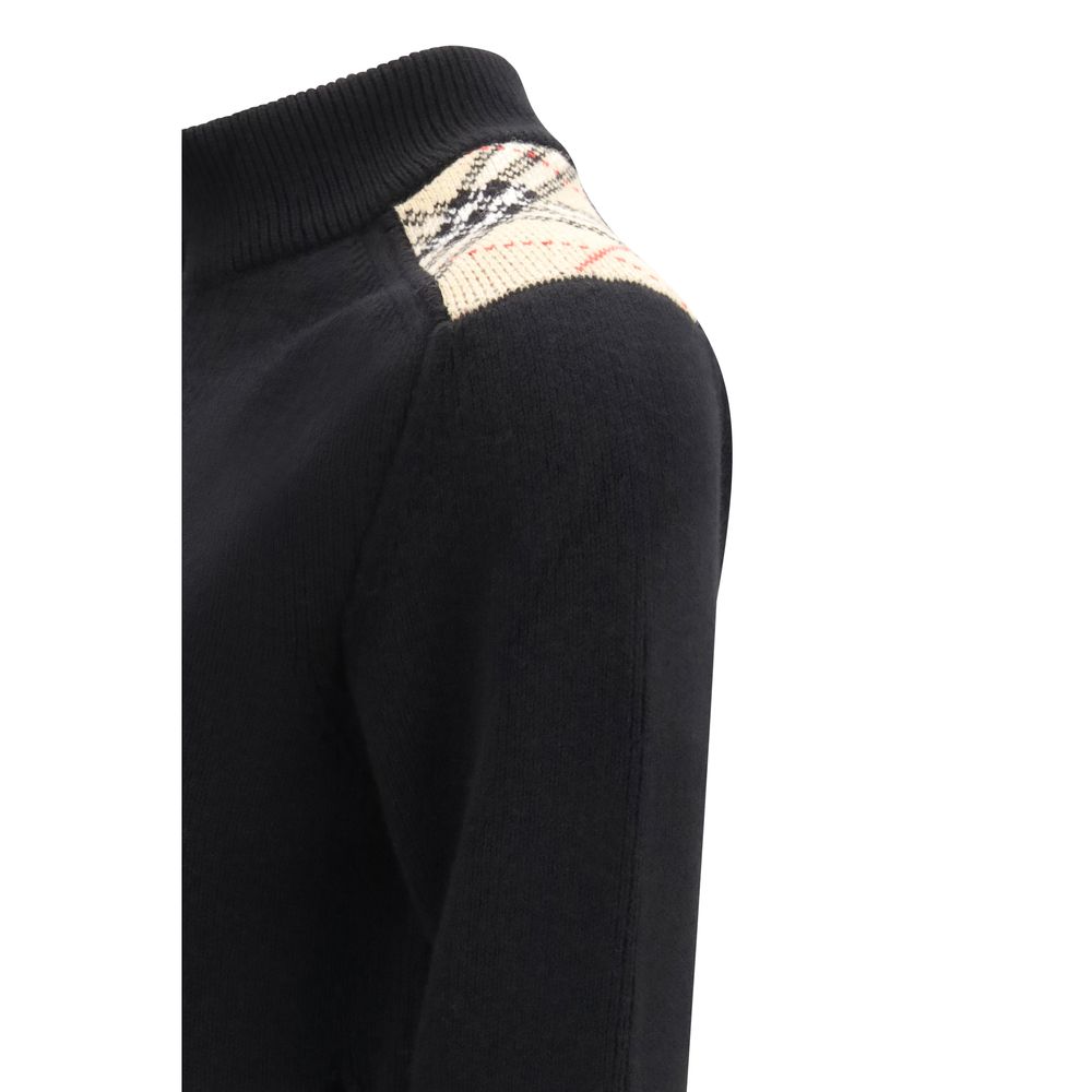 Burberry Schwarzer Wollcardigan-3