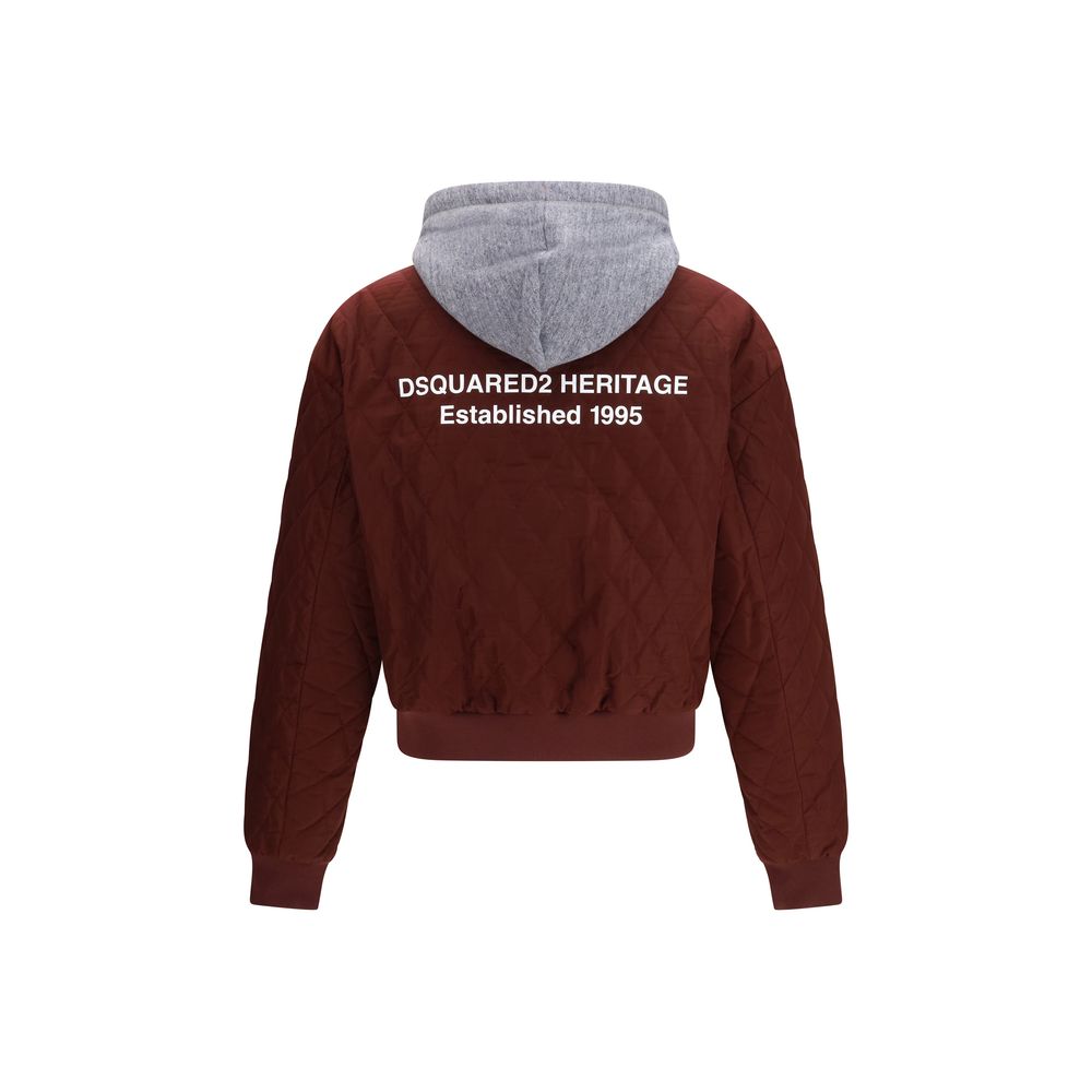 Dsquared² Bordeaux fabric bomber jacket-2