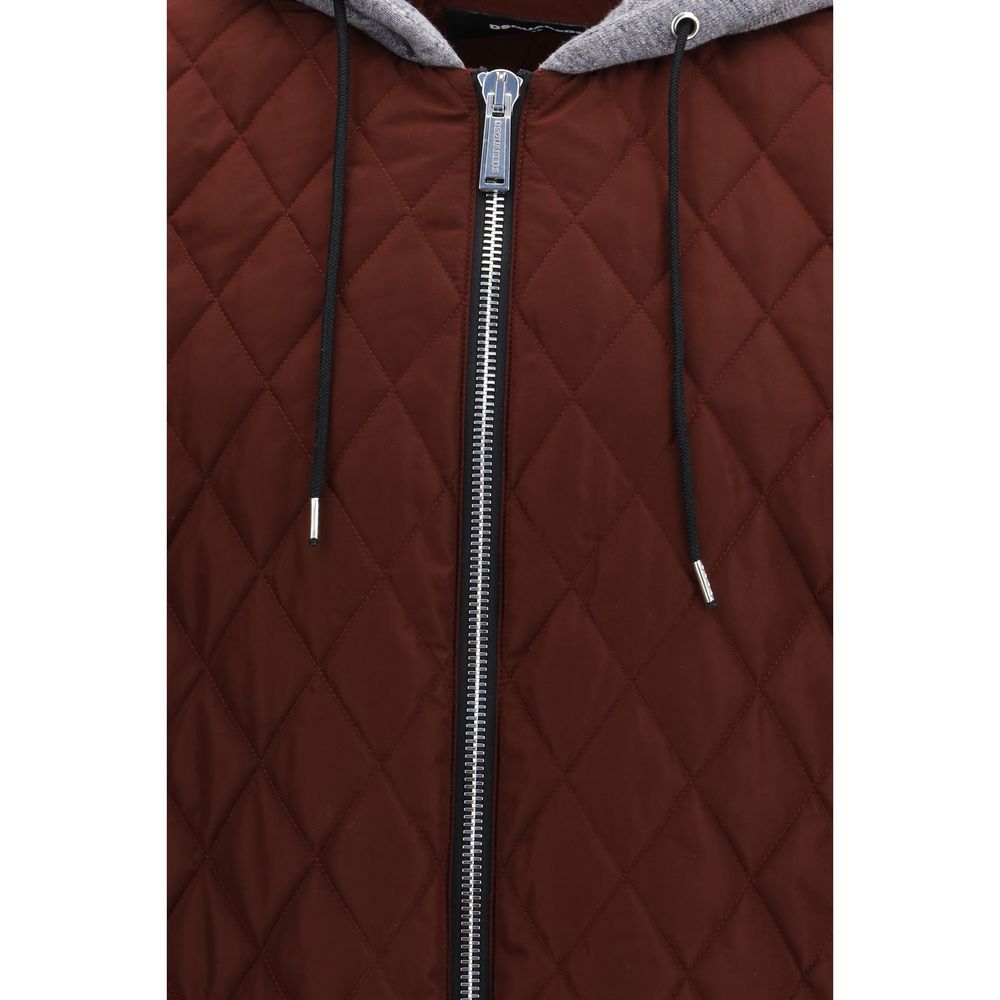 Dsquared² Bordeaux fabric bomber jacket-3