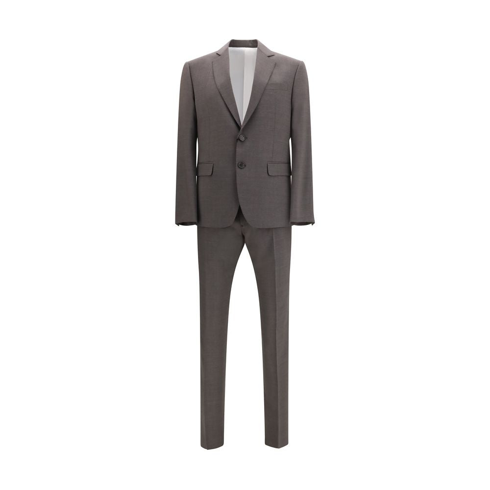 Dsquared² Grauer Zweiteiler aus Fleece-Wolle-1