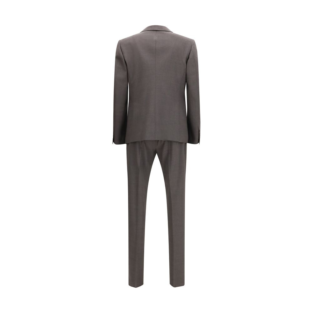 Dsquared² Grauer Zweiteiler aus Fleece-Wolle-2