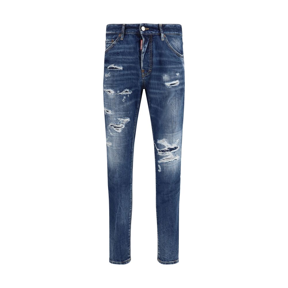 Dsquared² Blue cotton jeans in slim fit