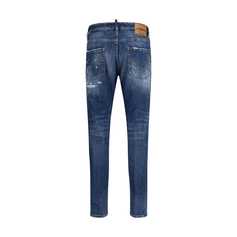 Dsquared² Blaue Baumwoll-Jeans im Slim Fit-2