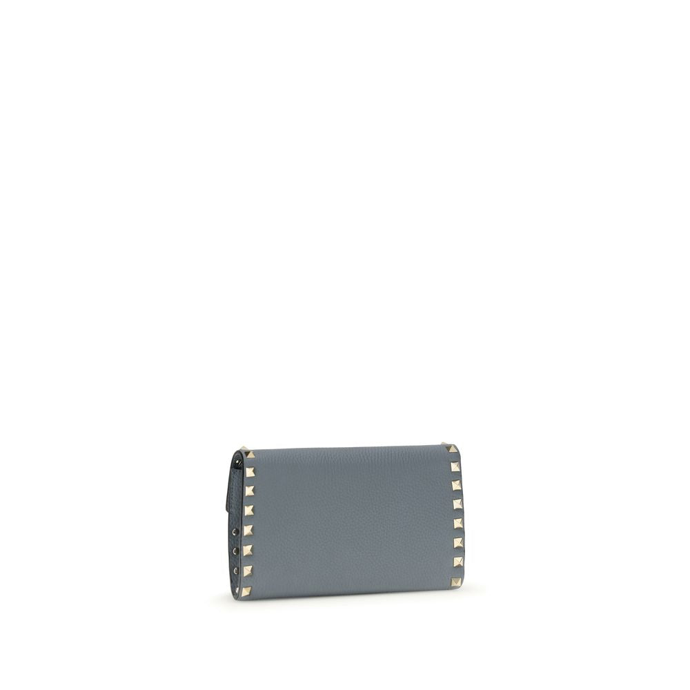 Valentino Garavani Bos Taurus blue calfskin wallet-2
