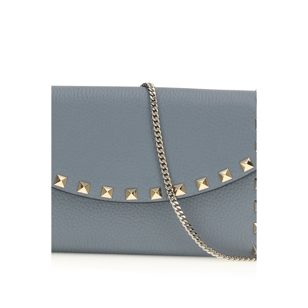 Valentino Garavani Bos Taurus blue calfskin wallet-3