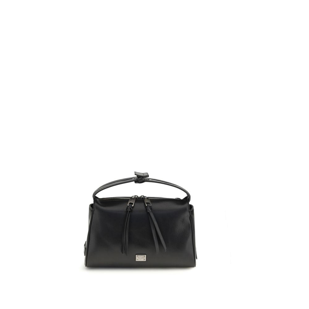 Dolce & Gabbana Black Calfskin Bos Taurus Handbag-1
