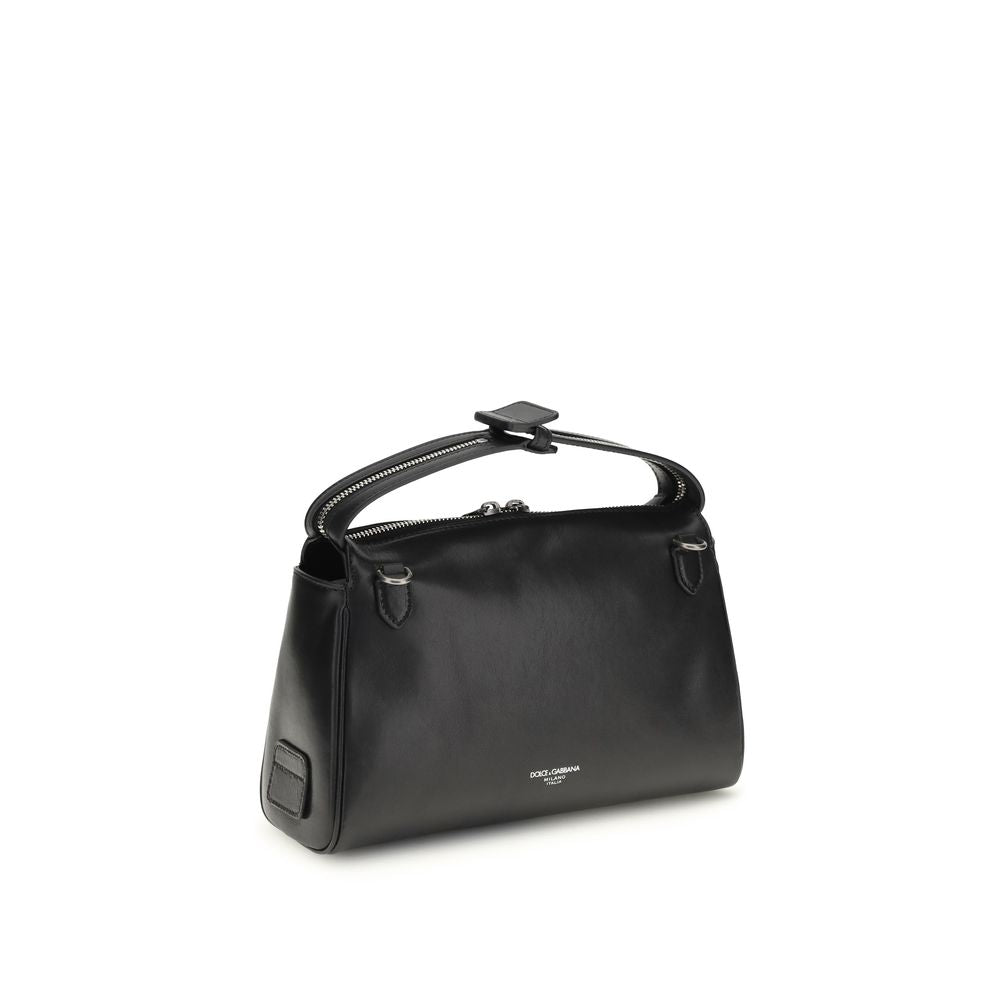 Dolce & Gabbana Black Calfskin Bos Taurus Handbag-3