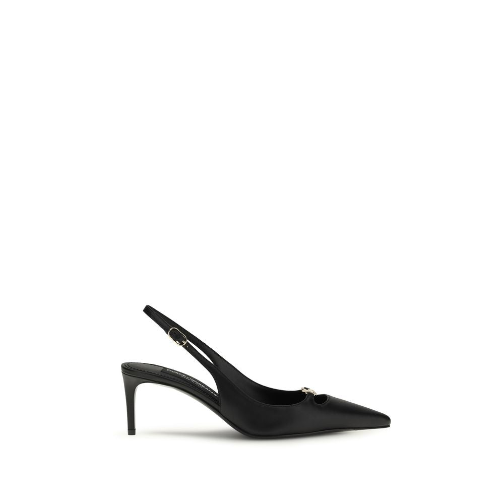 Dolce & Gabbana Bos Taurus black calfskin pumps with high heels-1