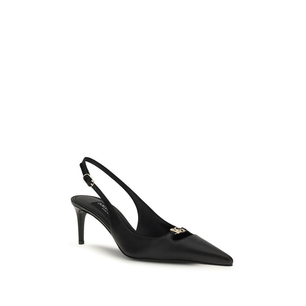 Dolce & Gabbana Bos Taurus black calfskin pumps with high heels-2