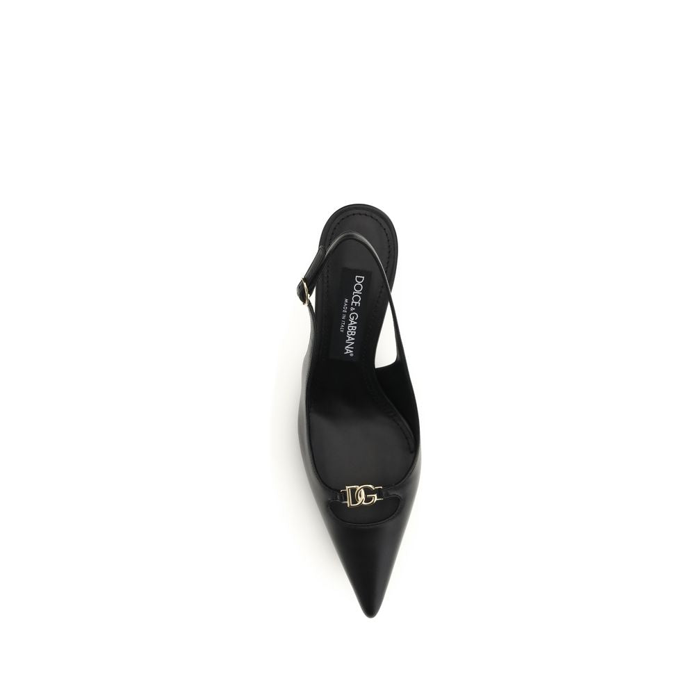 Dolce & Gabbana Bos Taurus black calfskin pumps with high heels-4