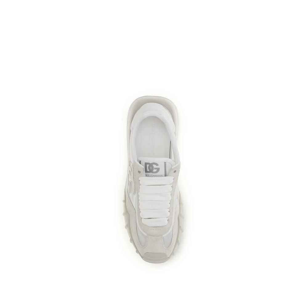 Dolce & Gabbana White Bos Taurus Calfskin Sneakers-4