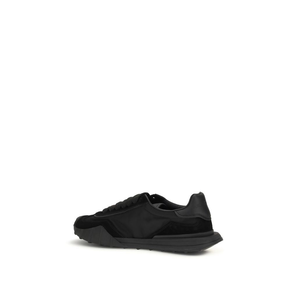 Dolce & Gabbana Black Bos Taurus Calfskin Sneakers-3
