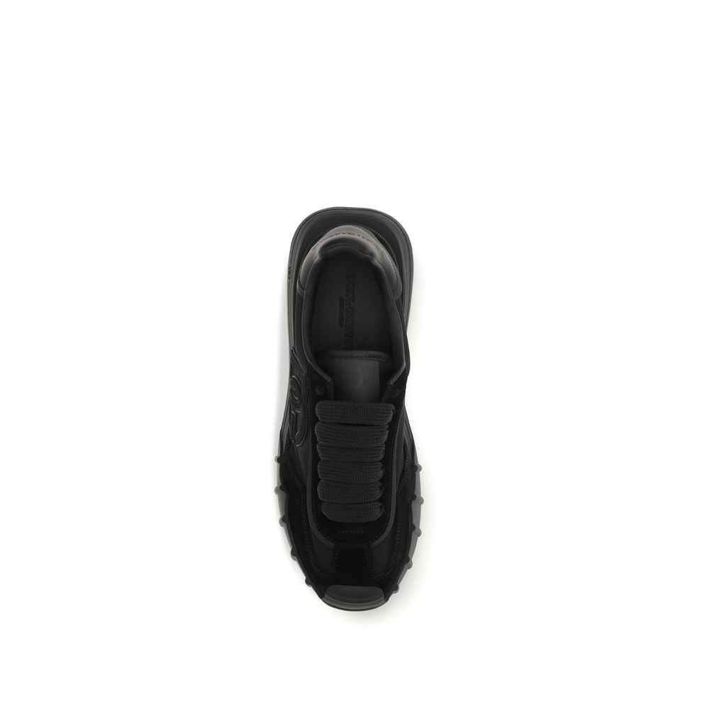 Dolce & Gabbana Black Bos Taurus Calfskin Sneakers-4