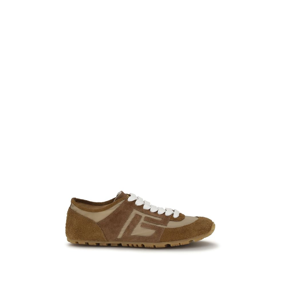 Balmain Beige Calf Leather Bos Taurus Athletic Sneakers-1