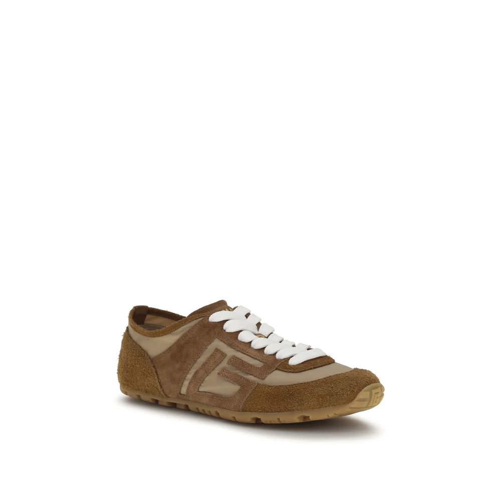 Balmain Beige Calf Leather Bos Taurus Athletic Sneakers-2