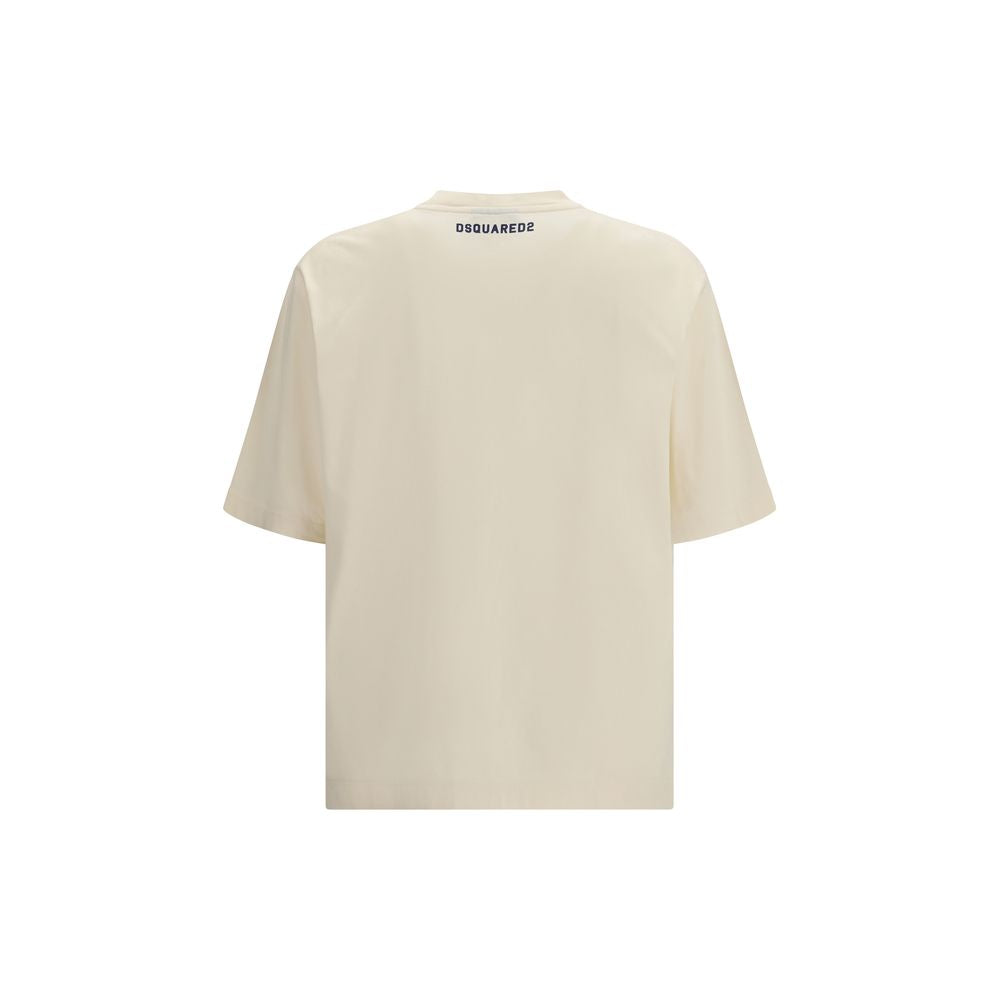 Dsquared² Beige Baumwoll-T-Shirt-2