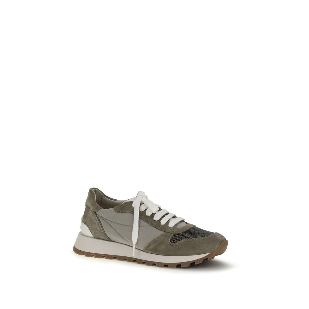 Brunello Cucinelli Two-tone polyester athletic-style sneakers-2