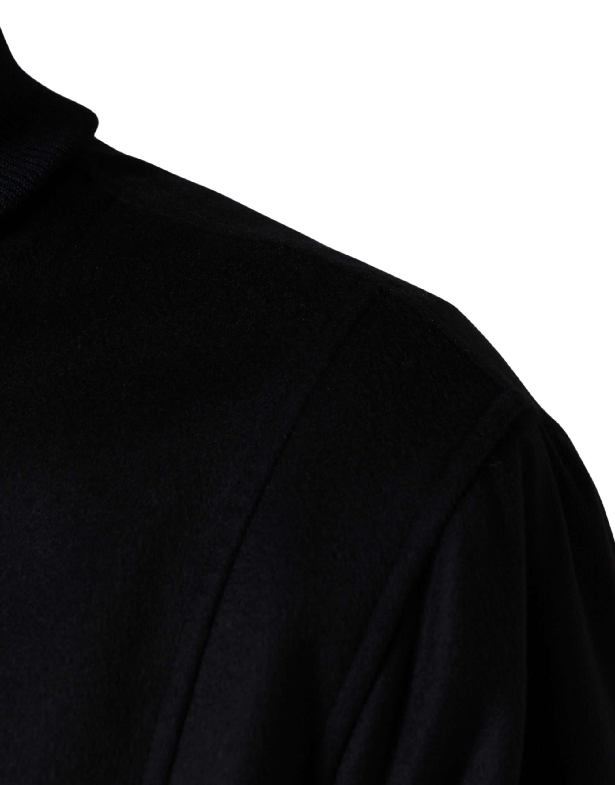 Dolce & Gabbana Black Cashmere Cardigan with Buttons-6