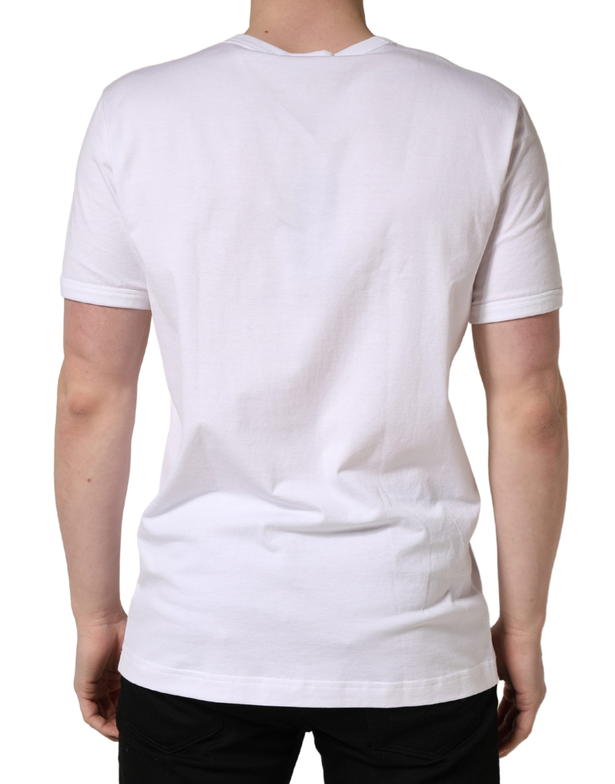 Dolce & Gabbana Weißes DG Cherries Baumwoll-Rundhals-T-Shirt-4
