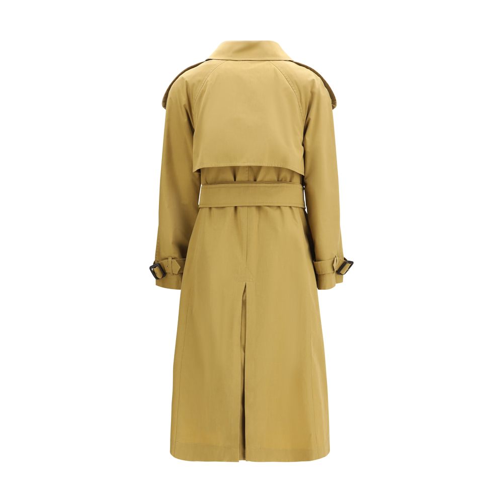 Burberry Beige Polyester Trench Coat-2