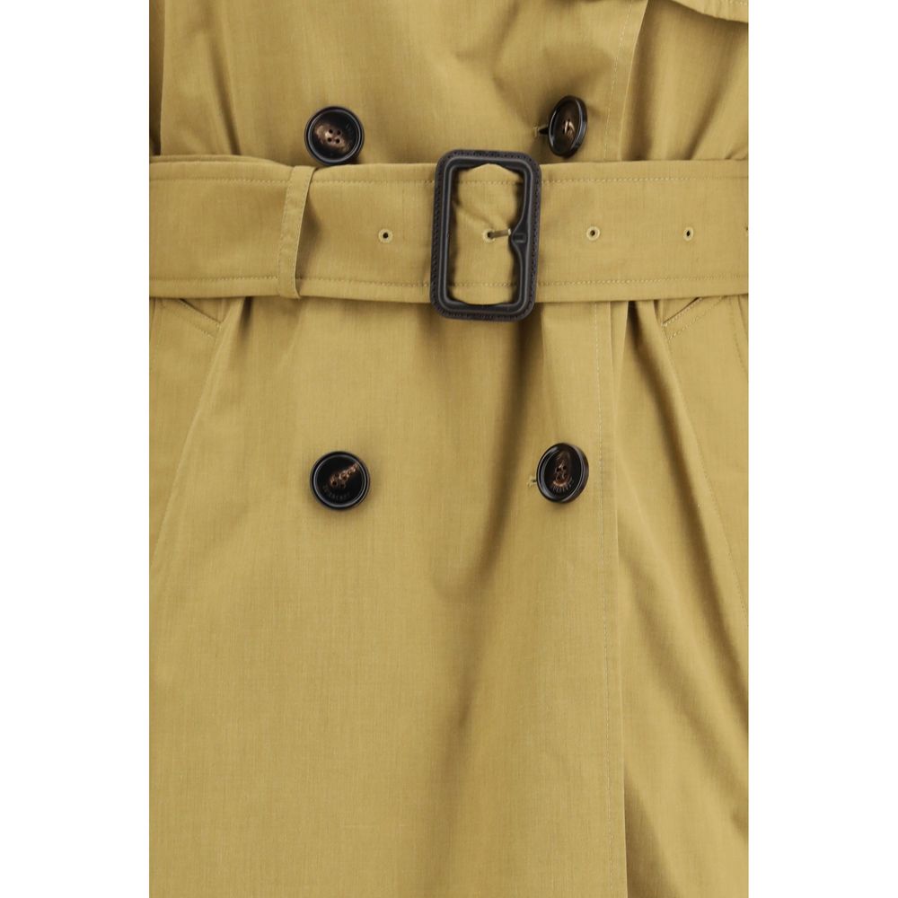 Burberry Beige Polyester Trench Coat-3