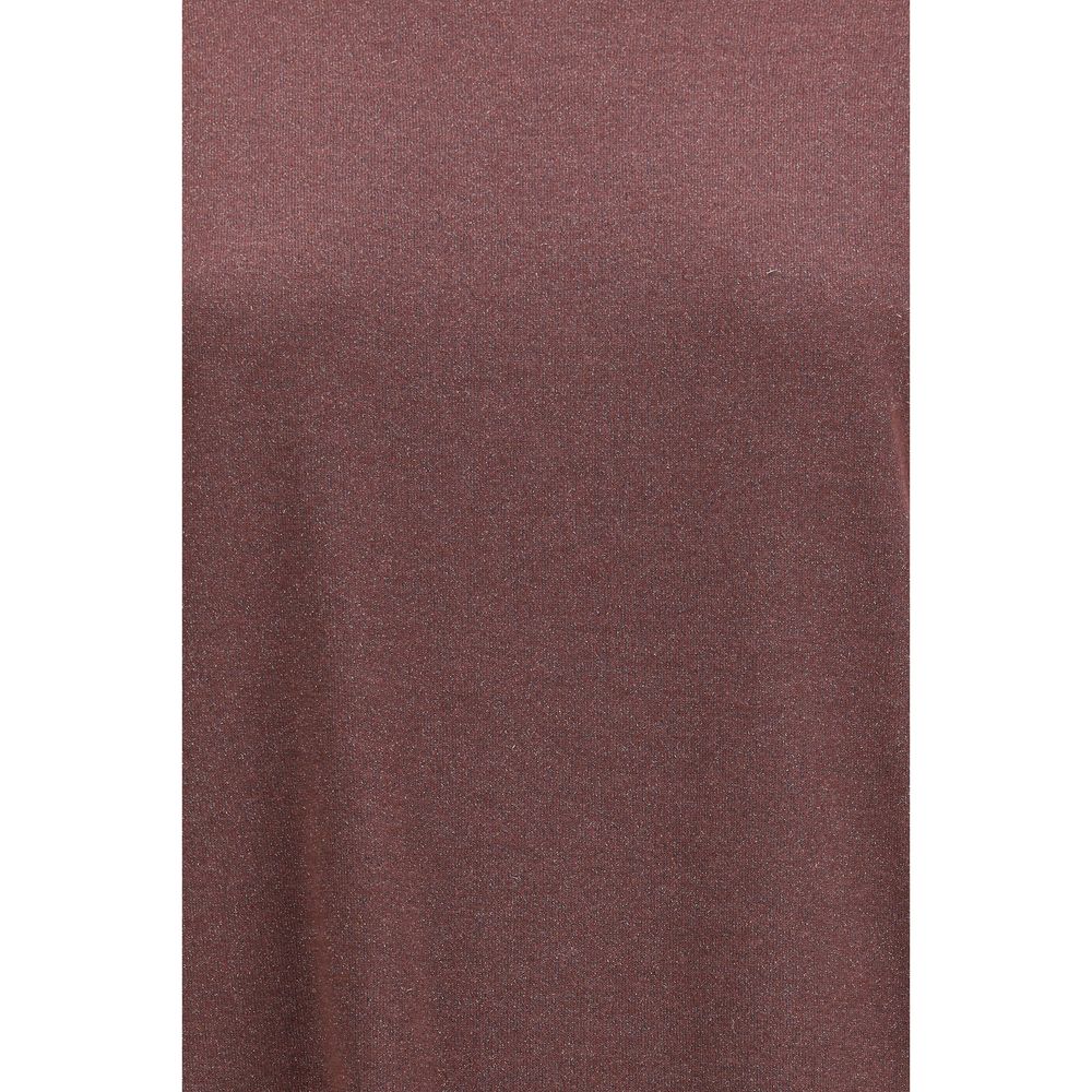 Brunello Cucinelli Bordeaux Nylon T-Shirt-3