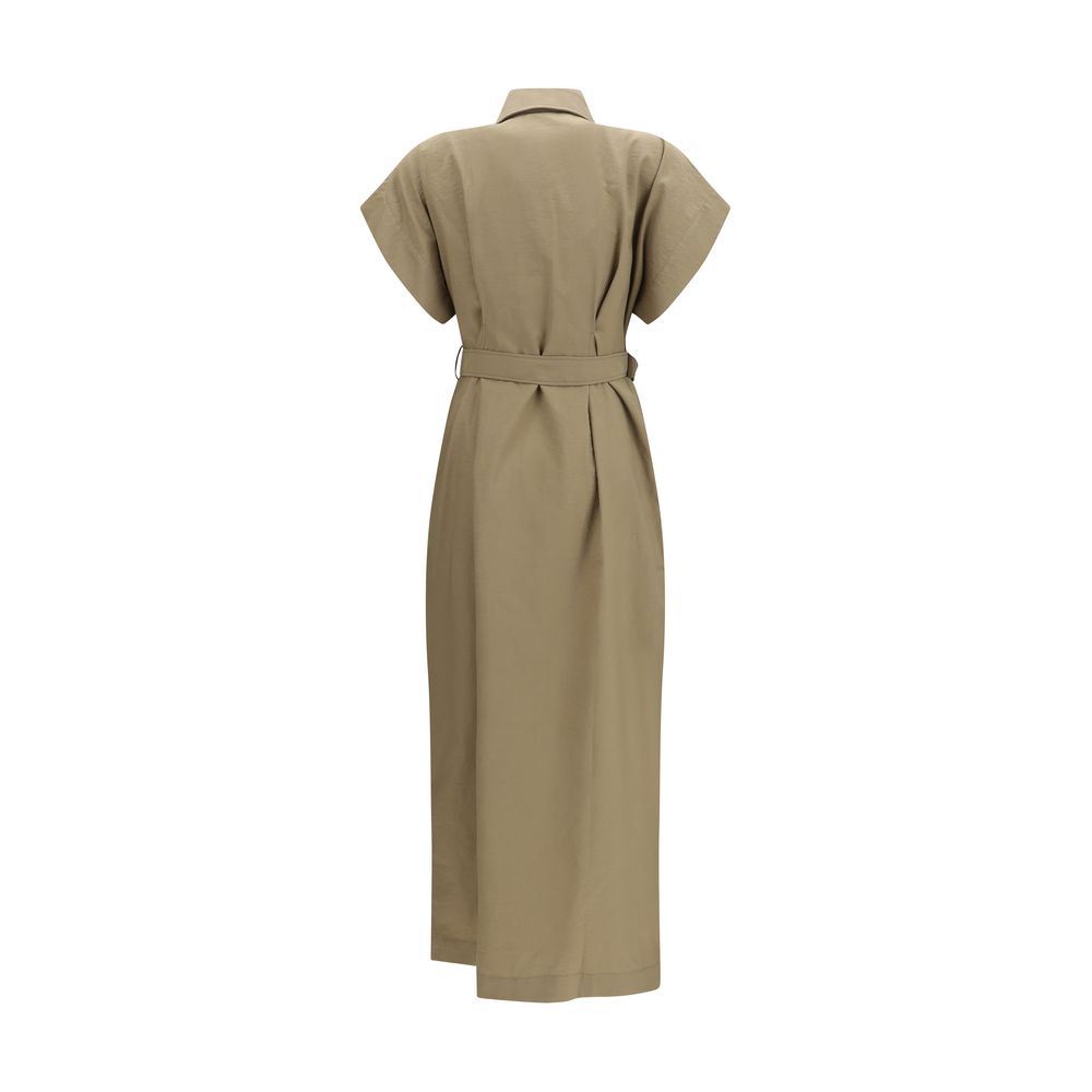 Brunello Cucinelli Beige Cotton Casual Dress-2